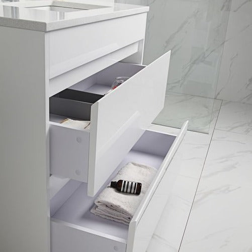 LEONA Freestanding Gloss White Vanity Available in All Sizes