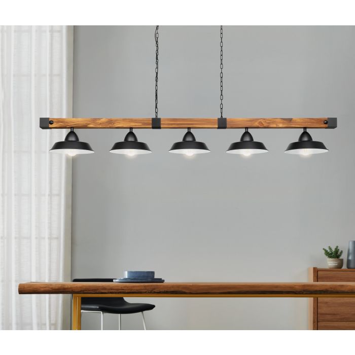 Hot Sale OLDBURY Steel Black Pendant Light for Vintage Decor