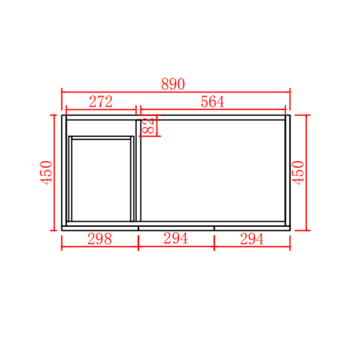 Matte Black ACACIA Shaker 900mm PVC Wall-Hung Vanity Unit