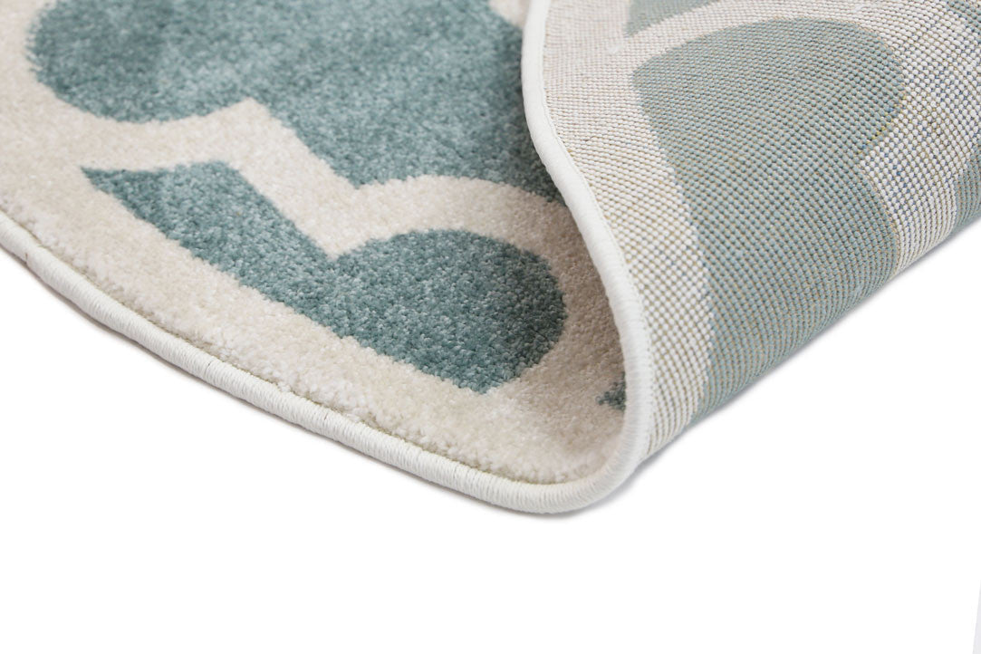Piccolo Aqua White Rug for Kids - Spark Imagination!