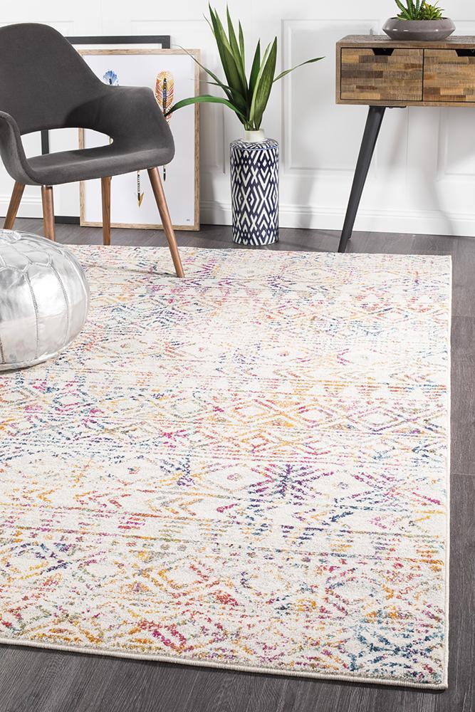 Hot Sale! Oasis Ismail Multi - Colored Rustic Bohemian/Tribal Style Polypropylene Rug from Turkey