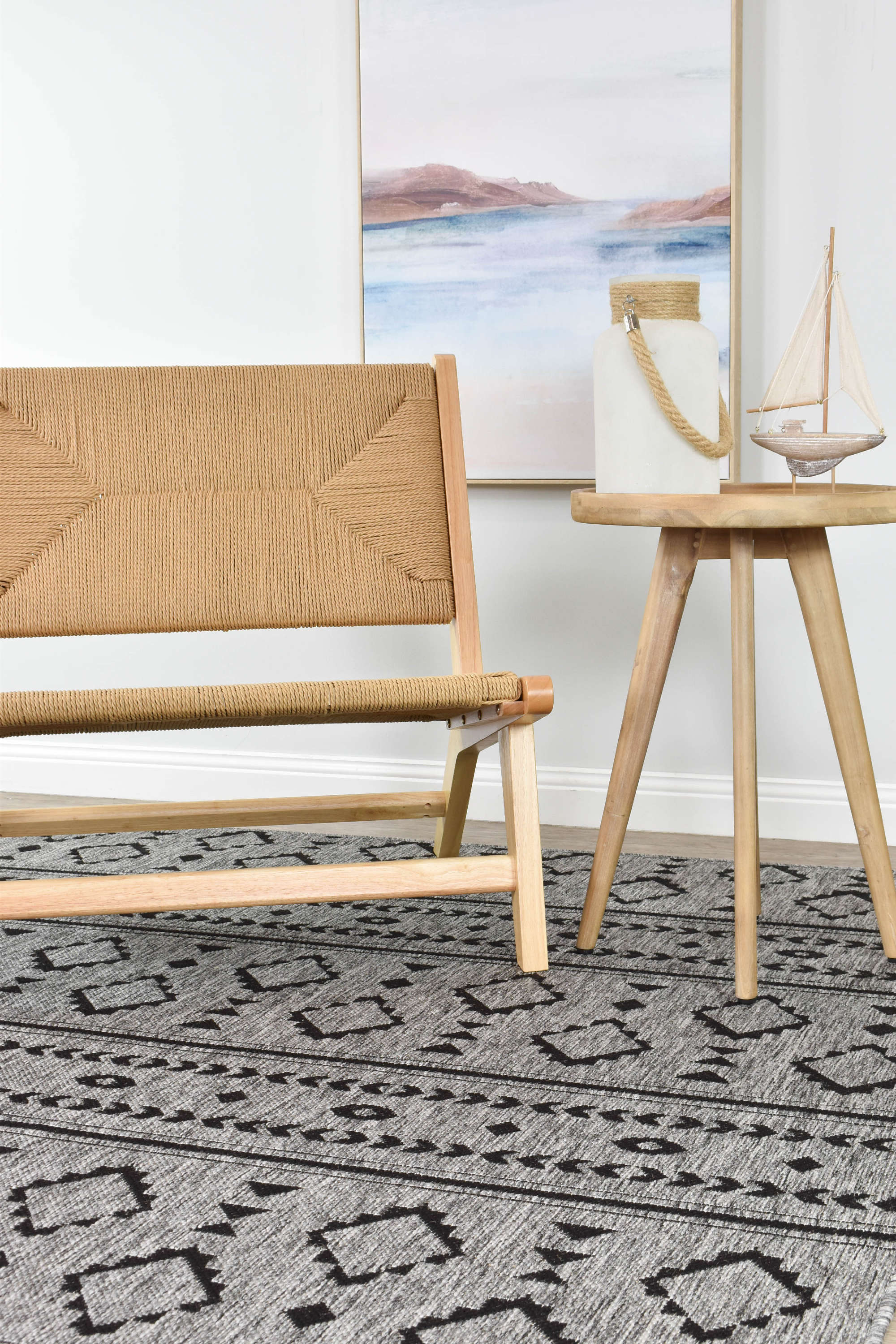 Alaska Durable Dark Grey Washable Rug in Various Sizes 3333 - DM9E