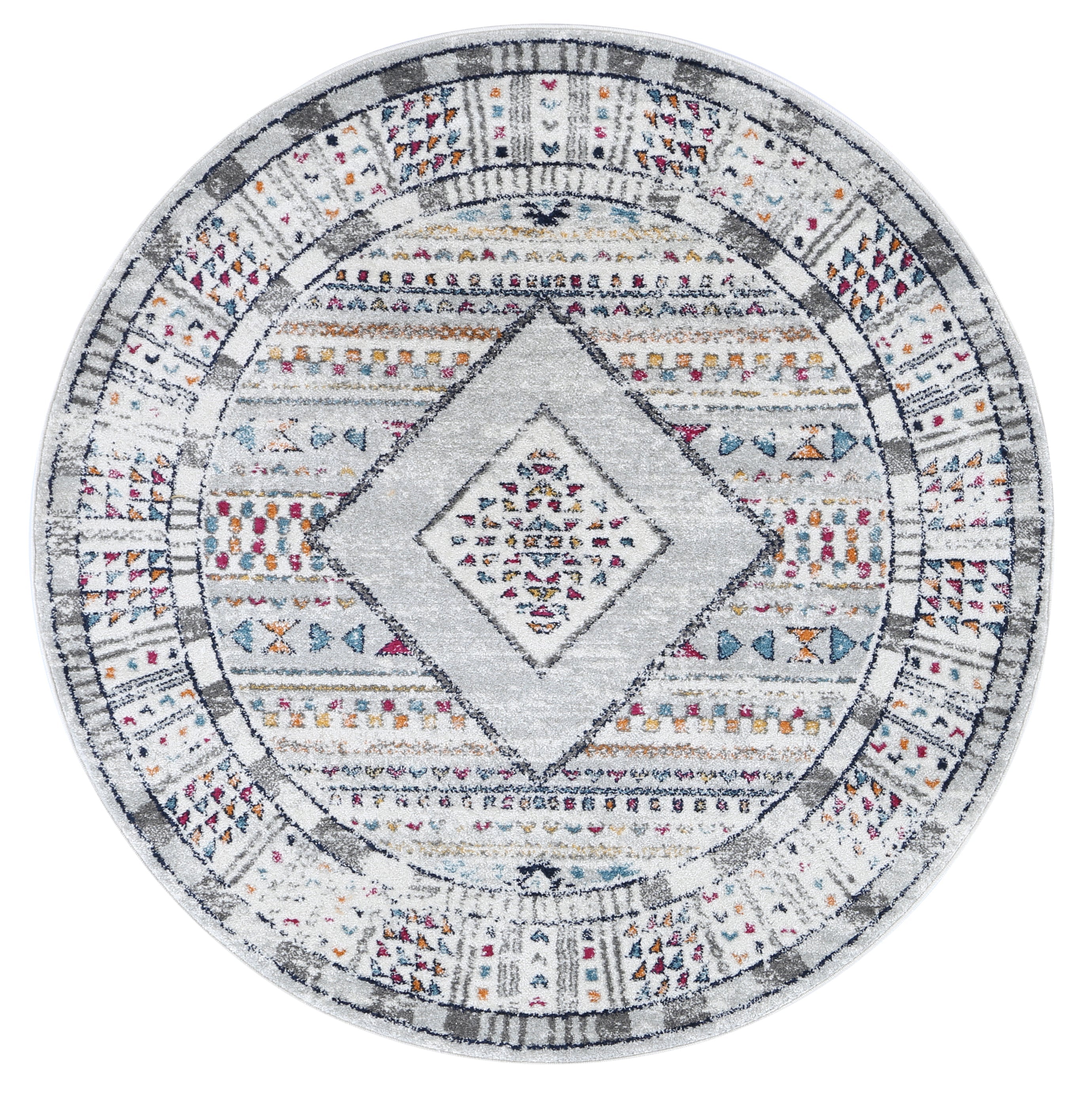 Durable Multi Tribal Polypropylene Rug from Turkey