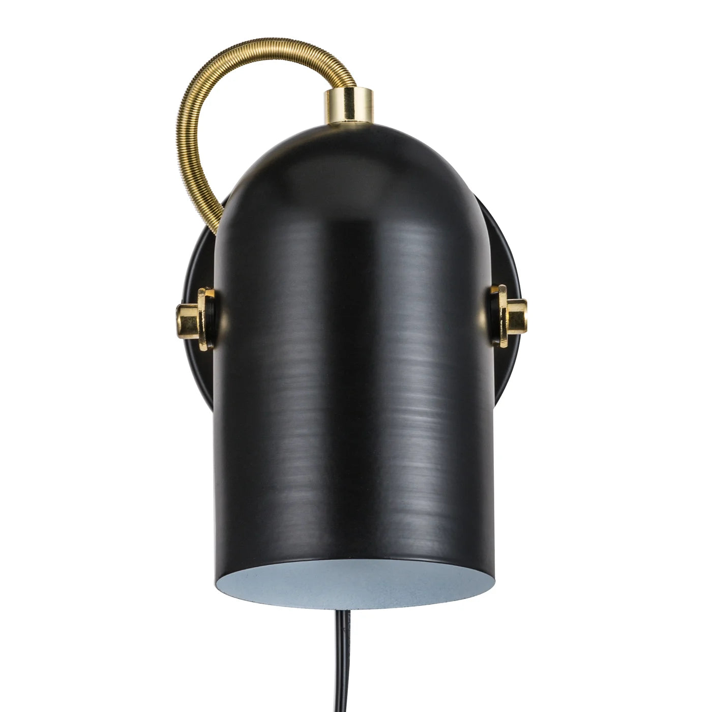 Nordlux Industrial Style Wall Light in Black and Polished Brass - Ideal for Hallways