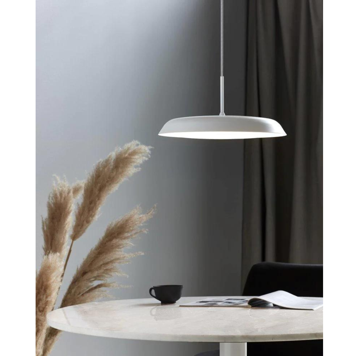 Nordic-Style Grey and White Pendant Lamp - Piso