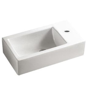 Hot Sale! MINI Left-Handed Rectangle Wall Hung Basin (455x250x120)