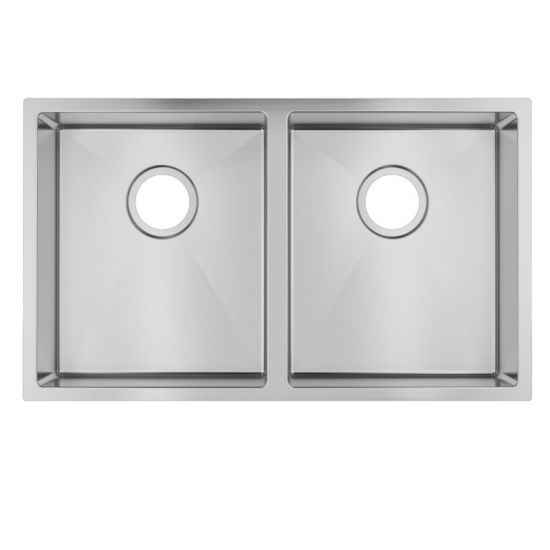 Exclusive Handmade 770x450x215mm 1.2mm 304 Stainless Steel Double Kitchen Sink