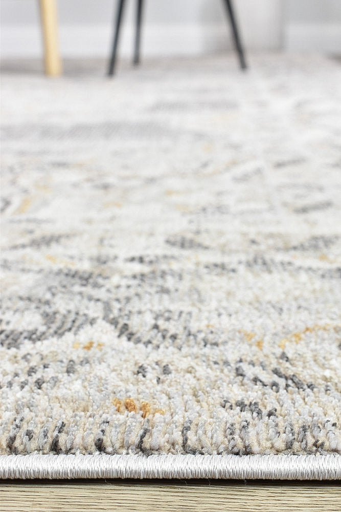 Trendy Medina Light Grey Rug 0318A with Classic Floral Design