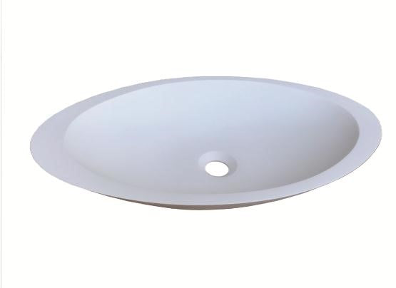 HOT! POSEIDON Oval Solid Surface Ceramic Basin (550x350x100)