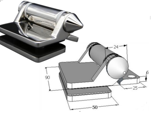 Heavy - Duty 180° Spring Pool Hinge: Glass to Square Post
