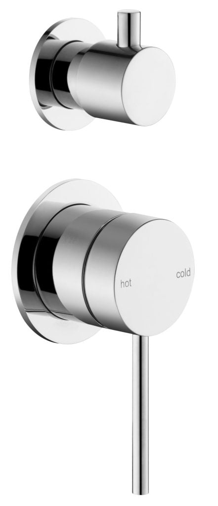 Chrome 2P Mica Shower Mixer with Diverter for a Modern Bathroom