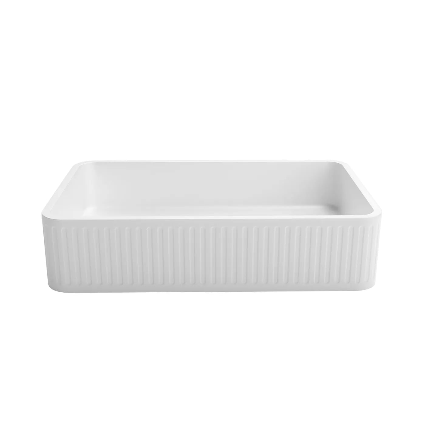 Hurry! Get This Stylish White Concrete Rectangle Basin (520x320x120) for Your Hudson Square