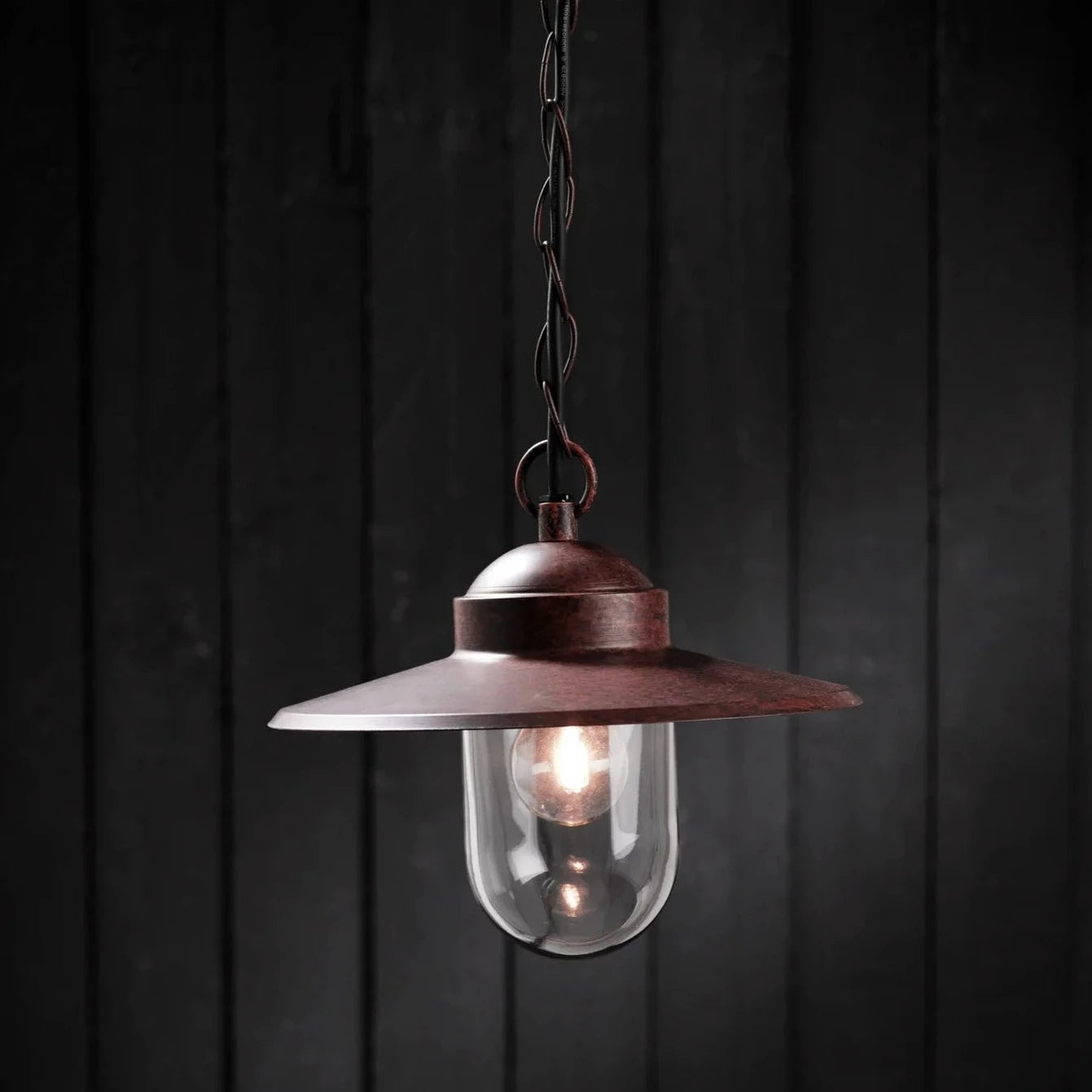 Nordlux Rusty Outdoor Pendant with Natural Brown Surface