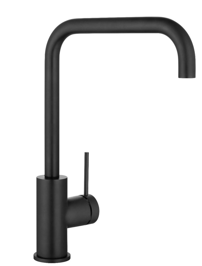 Black Mica Sleek Soft-Square Kitchen Sink Mixer with Precise Control