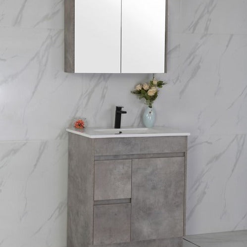 Exclusive LOLA Freestanding Vanity in Stylish Grey - Available in All Sizes