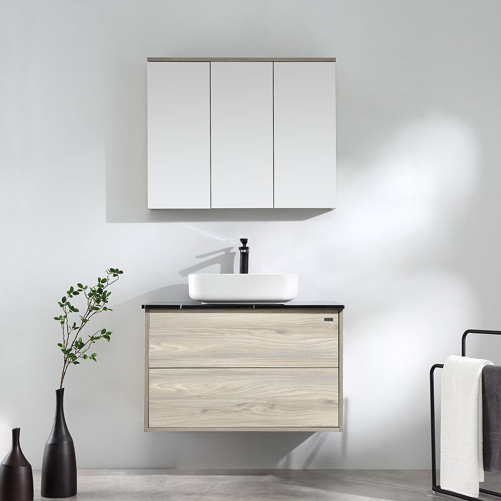 Hot! 900mm GARGANO Wood Grain Wall - Hung Vanity