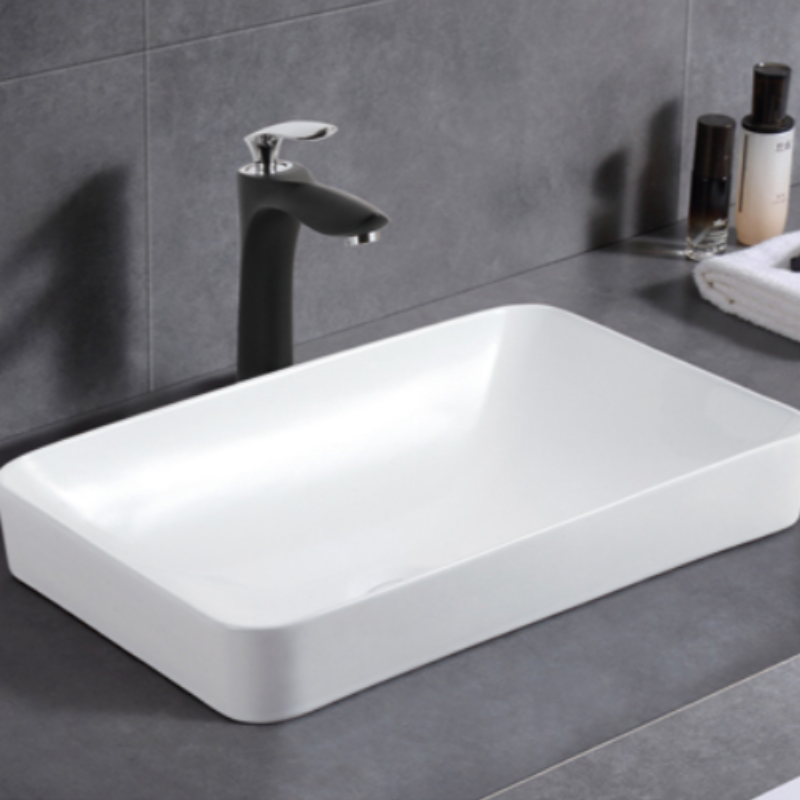 Logan Semi - Inset Soft - White Rectangle Basin (500x370x140mm)