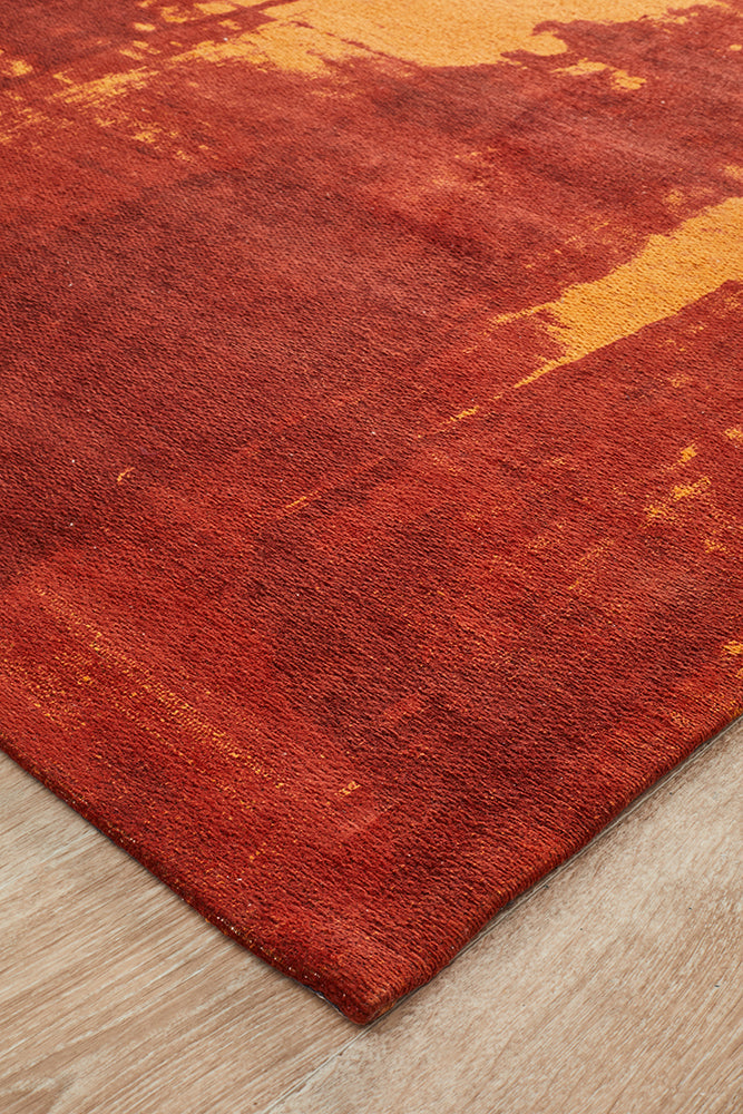Hot Sale! Magnolia 11 Paprika Area Rug with Rich Autumn Hues