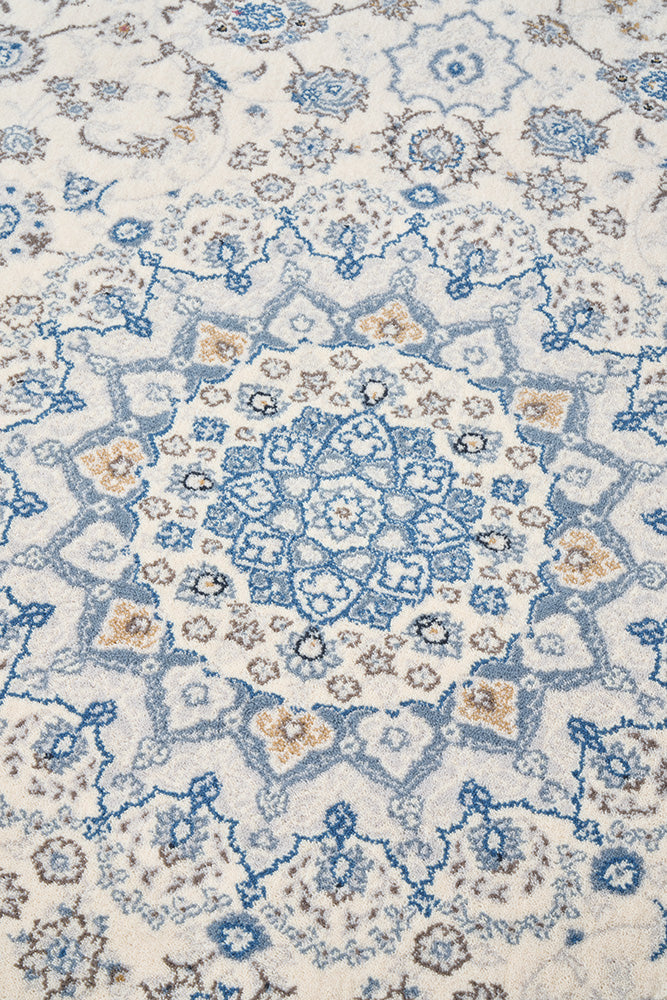 Hot Sale! Exquisite Ivory Melody Kashan Persian-Style Rug for Home Decor