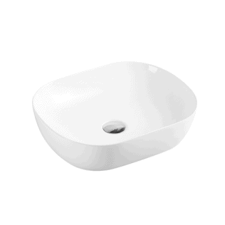 Evea Oval Above - Counter Basin with High - Gloss White Finish (465x375x115)
