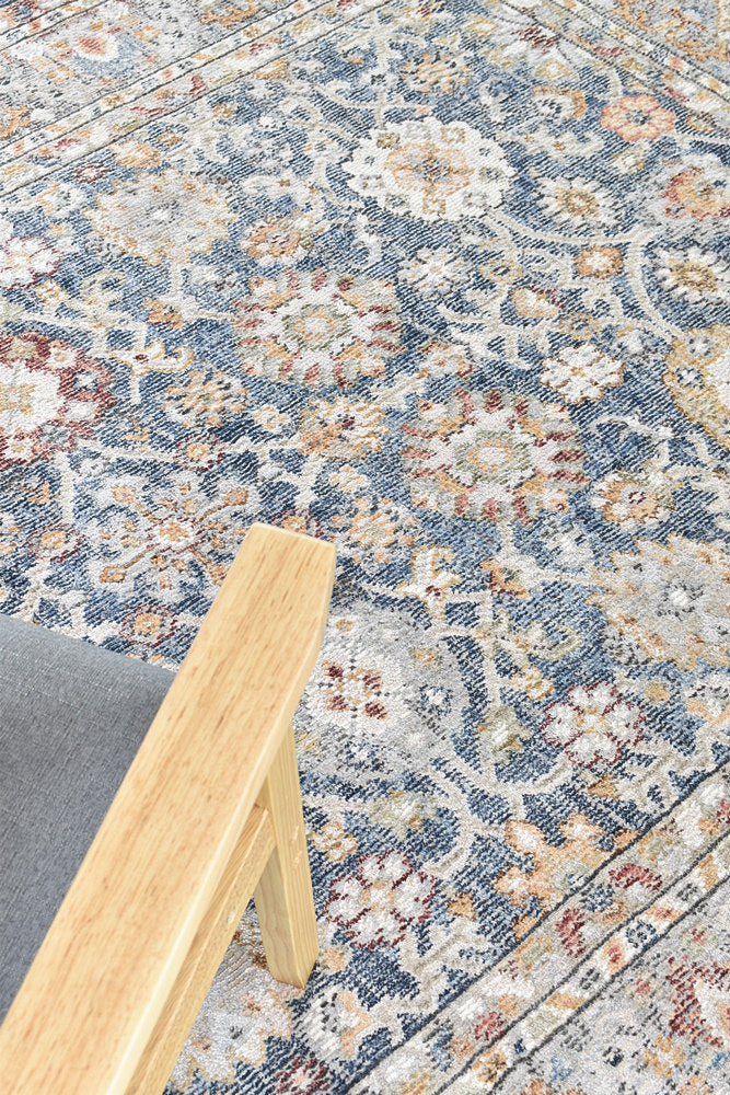 Hot Sale! Medina Machine-Made Polypropylene Dark Blue Floor Rug A156A for Elegant Living Spaces