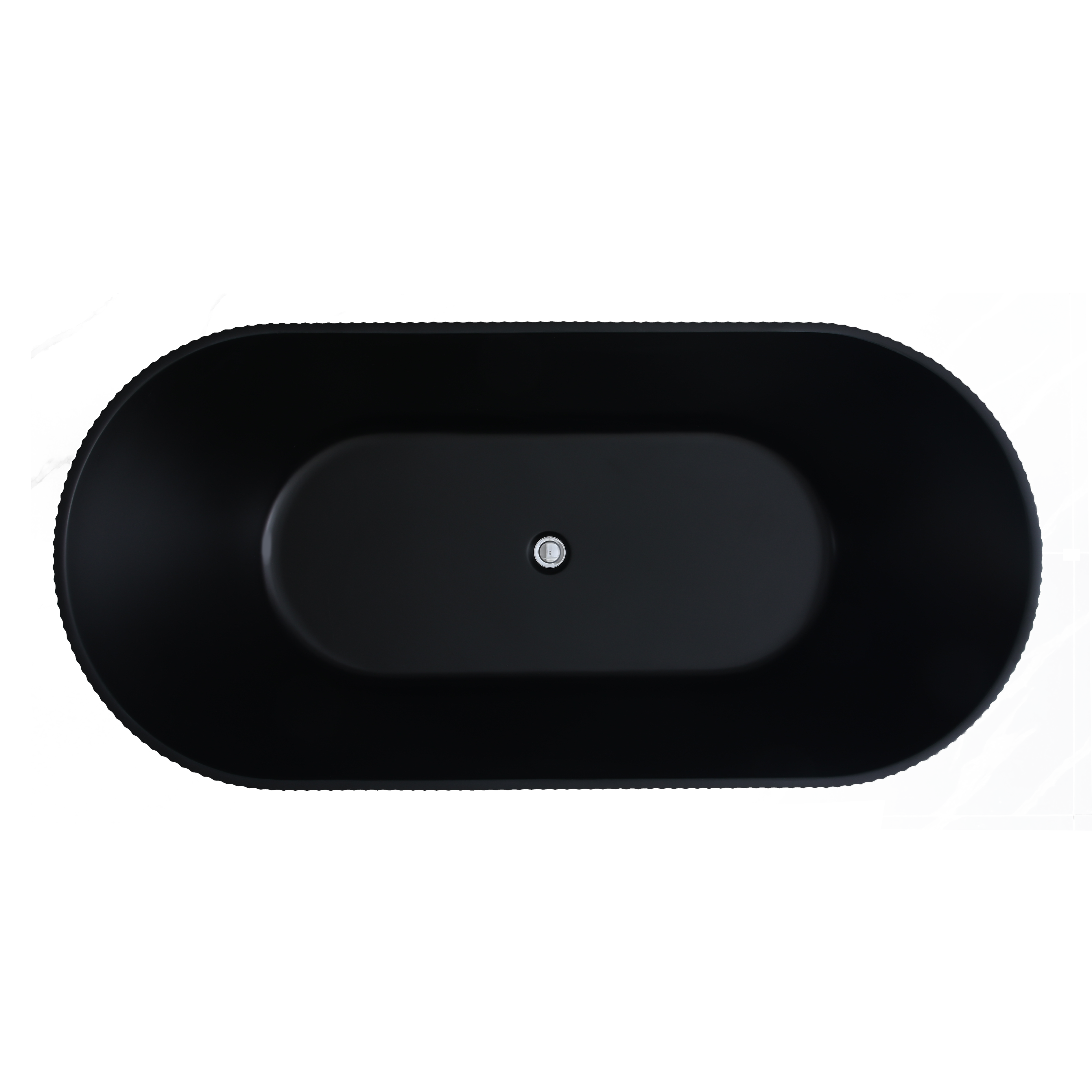 Ally Groove Freestanding Bathtub (Matte Black) - 1500mm/1700mm | Luxury Deal