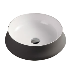 HOT! POSEIDON Round Grey & White Basin (455x455x155)