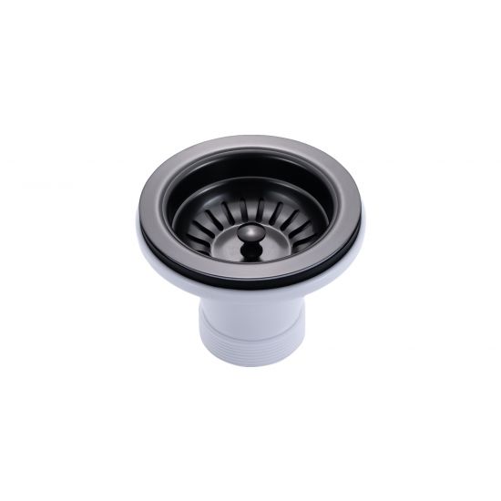 Hot Deal! Gun Metal Grey Handmade 1.2mm 304 Stainless Steel Single Sink Set 250x450x215mm