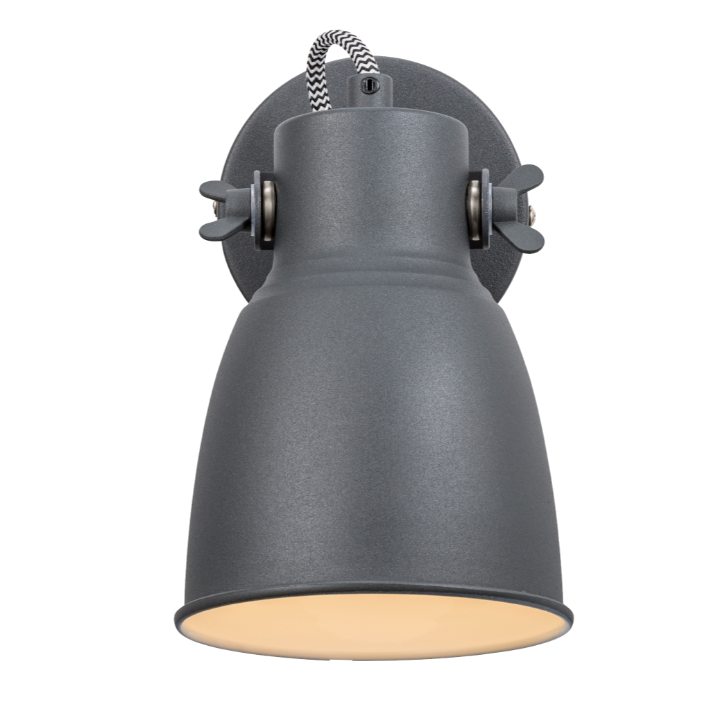 Adrian Anthracite Wall Light - Industrial Style Special