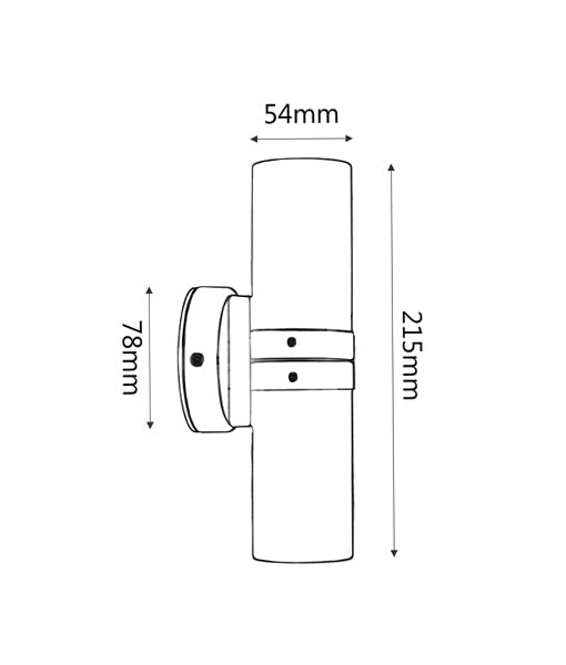 Hot Sale GU10 Lightweight Copper Exterior Wall Pillar Spot Lights IP54