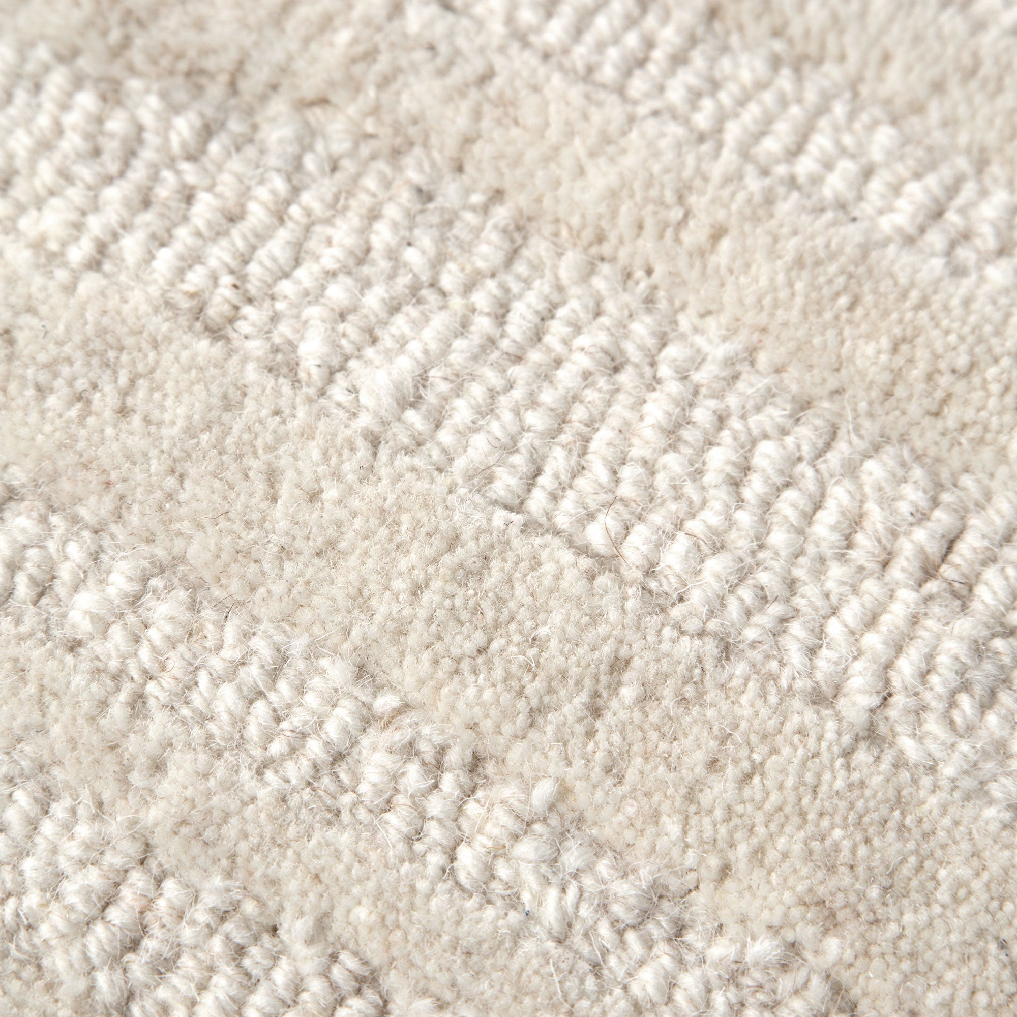 Elegant Sandstorm Cream Hand - Tufted 100% Wool Rug by Les Nomades