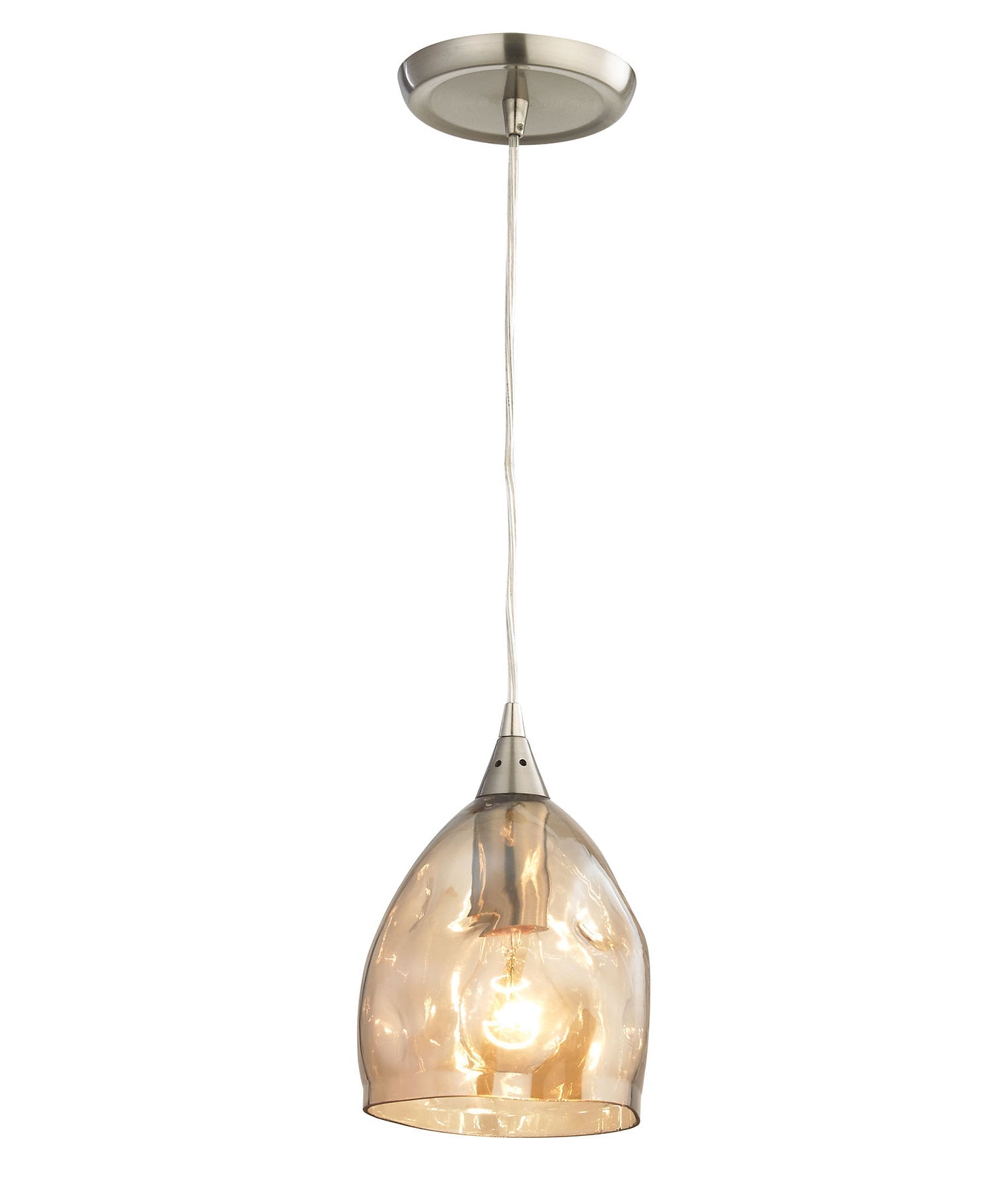ORDITO: Stunning Abstract Chrome and Glass Ellipse Interior Single Pendant Lights - Great Deal!