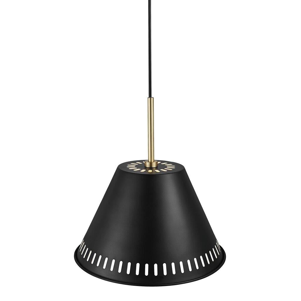 Industrial-Style Pine Black and Grey Pendant Light