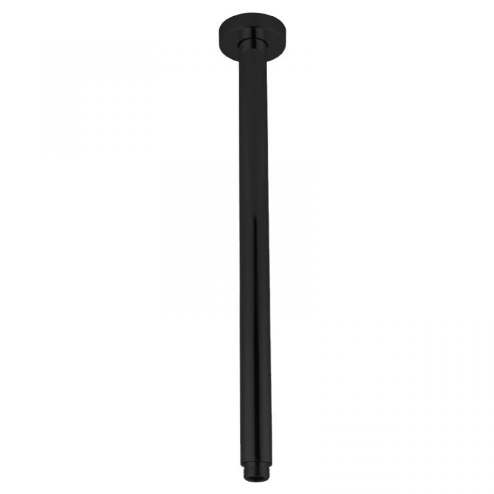 400mm Pentro Round Ceiling Shower Arm in Elegant Matte Black