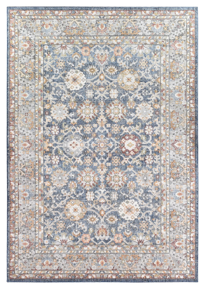 Hot Sale! Medina Machine-Made Polypropylene Dark Blue Floor Rug A156A for Elegant Living Spaces