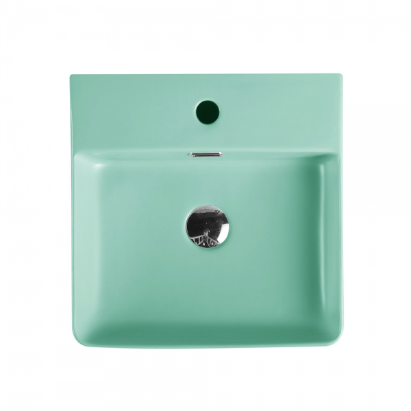 Antique Green Square Wall-Hung Bathroom Basin (420x420x120)