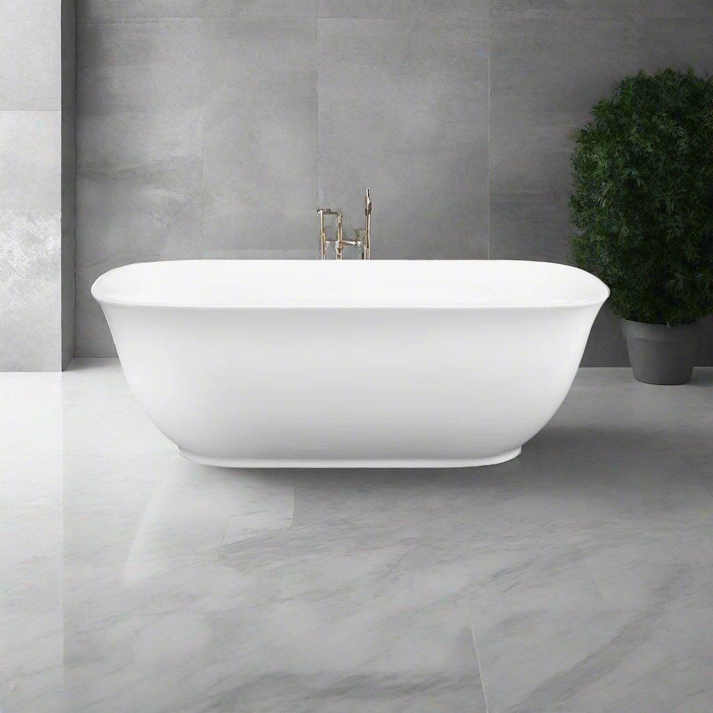 1700mm Gloss White Freestanding Libra Luxury Bathtub