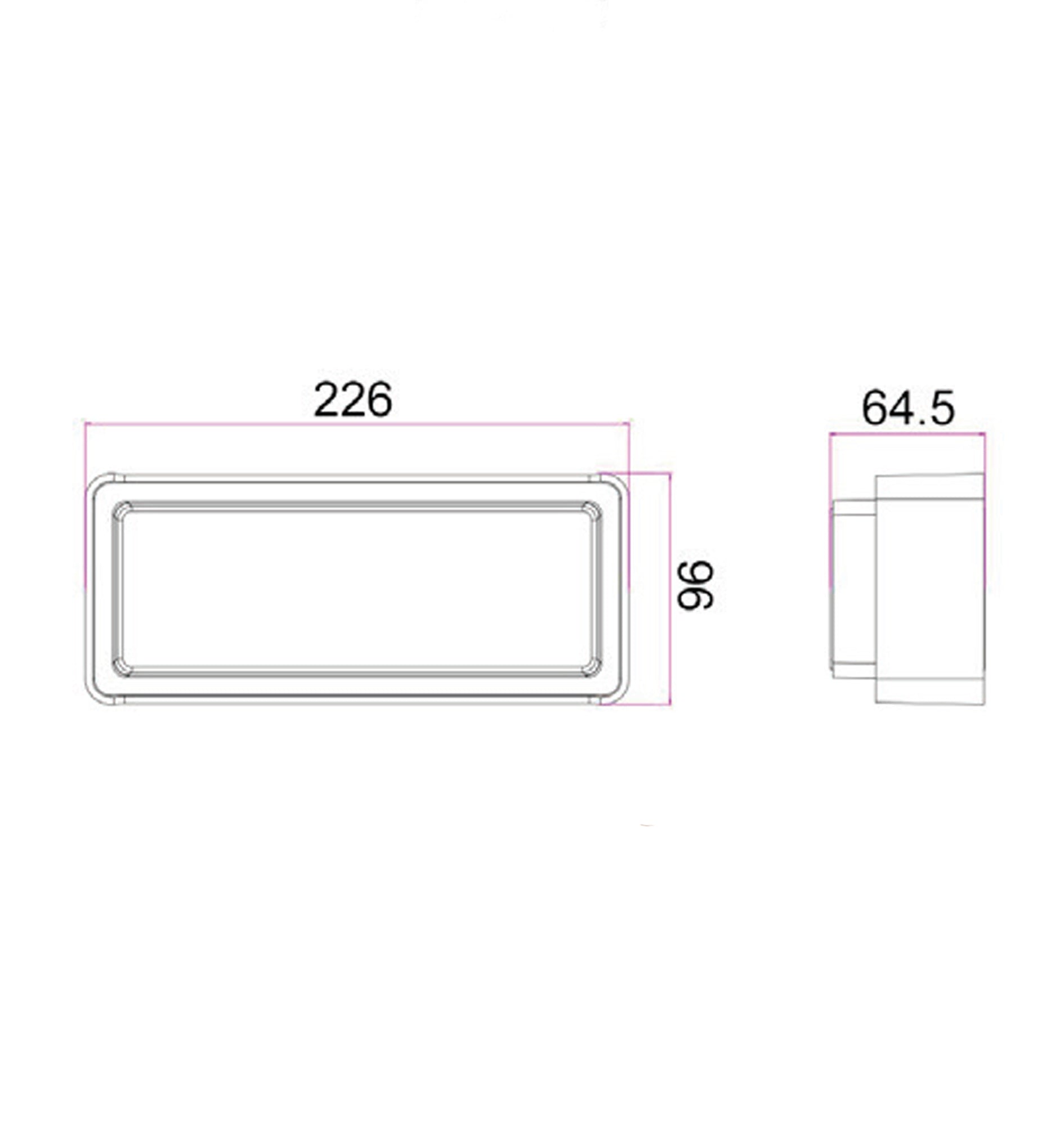 HEKA: Premium IP65 Surface-Mounted Rectangular LED Exterior Wall Lights