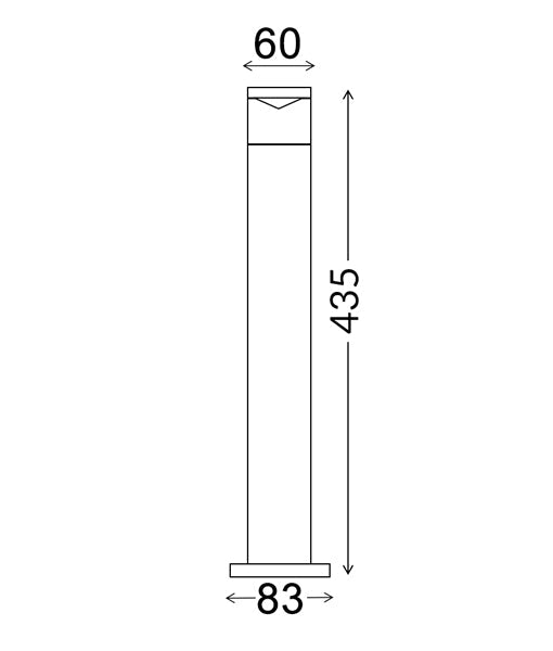 Hot Deal: 316 SS Anti - Glare GU10 Surface Mounted Bollard Light IP54