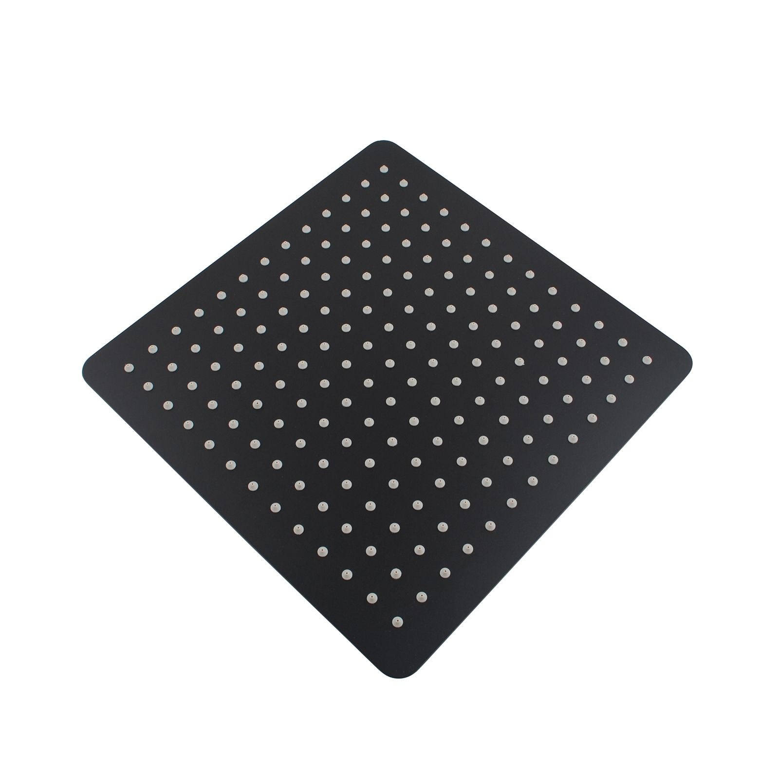 AQU 300mm Super-slim Black Square Rainfall Shower Head - Save Water Now!