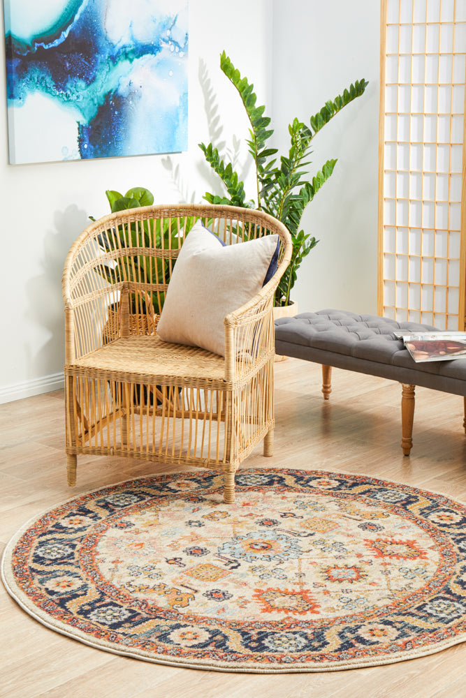 Durable Polypropylene Legacy 860 Round Dune Rug for High-Traffic Areas