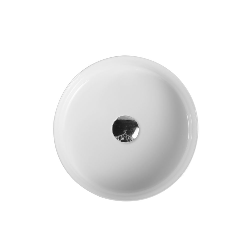 Matte White Round Ceramic Basin POSEIDON (346x346x114)