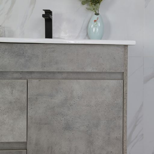 Exclusive LOLA Freestanding Vanity in Stylish Grey - Available in All Sizes