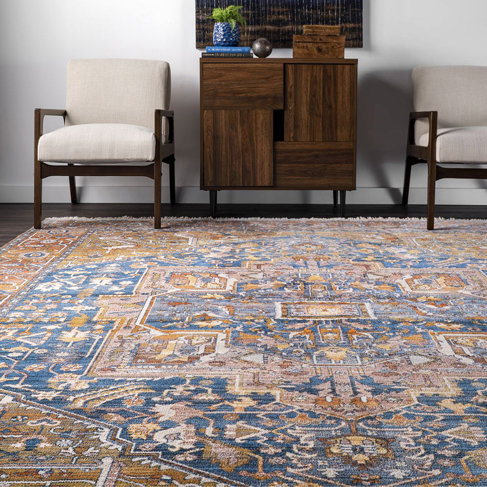 Hot! Heriz Rust Rug with Traditional Charm