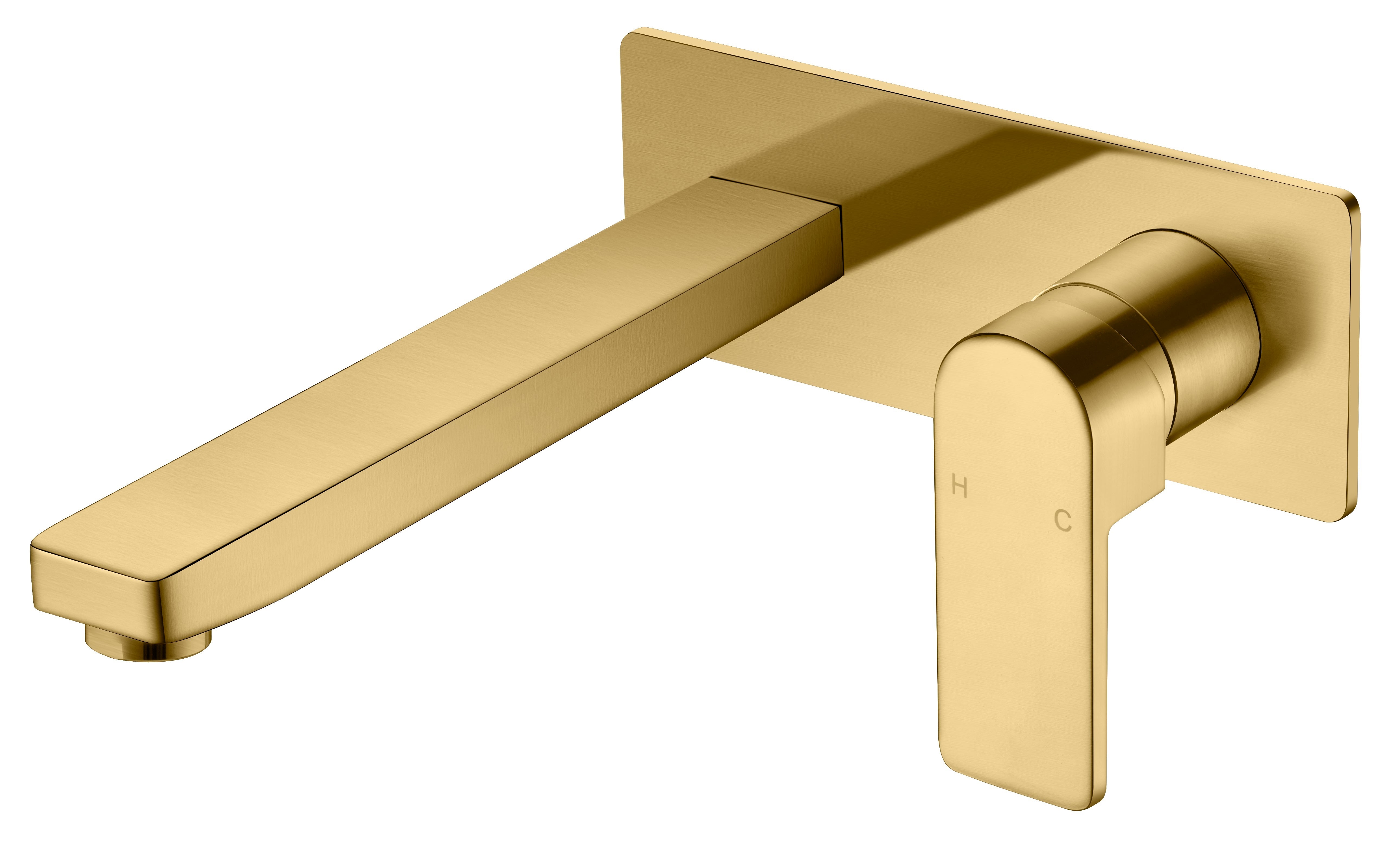 Hot Deal: Brushed Gold Flores Wall Basin Mixer