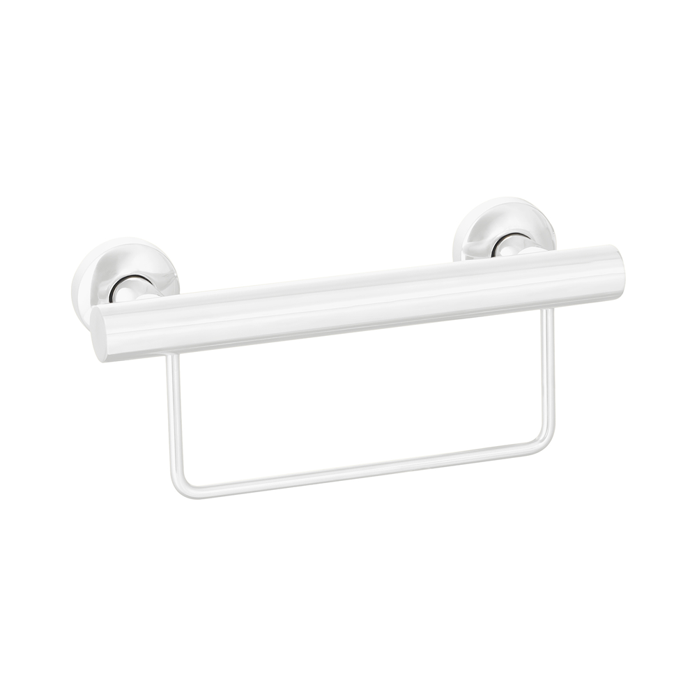 300mm Grab Rail with Optional Colour Towel Rail - Ideal for Assisted Living and Aged Care