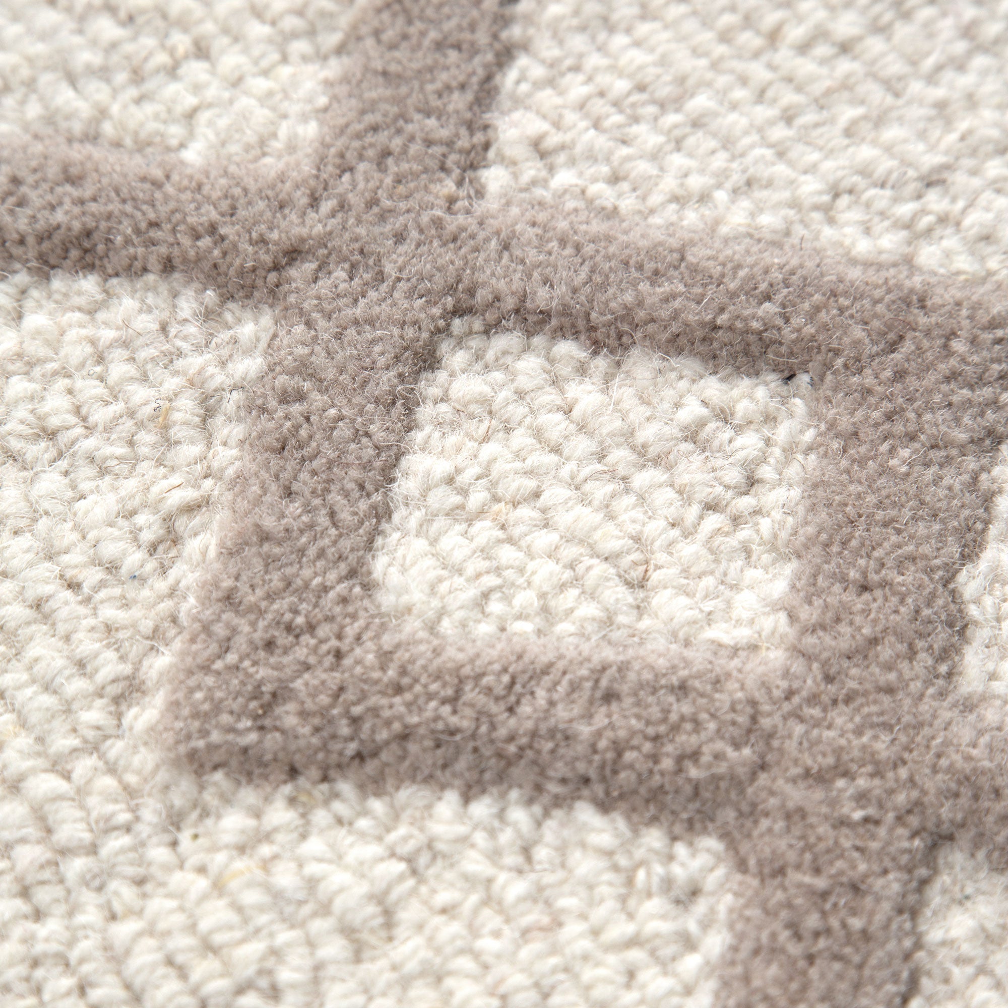 Beige Hand - Tufted 100% Wool Les Nomades Senso Rug for Modern Spaces