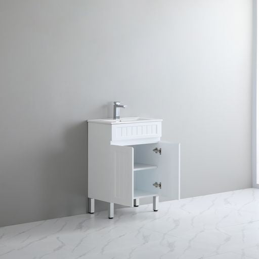 Acacia Shaker PVC Floor Vanity 600 - Premium Quality