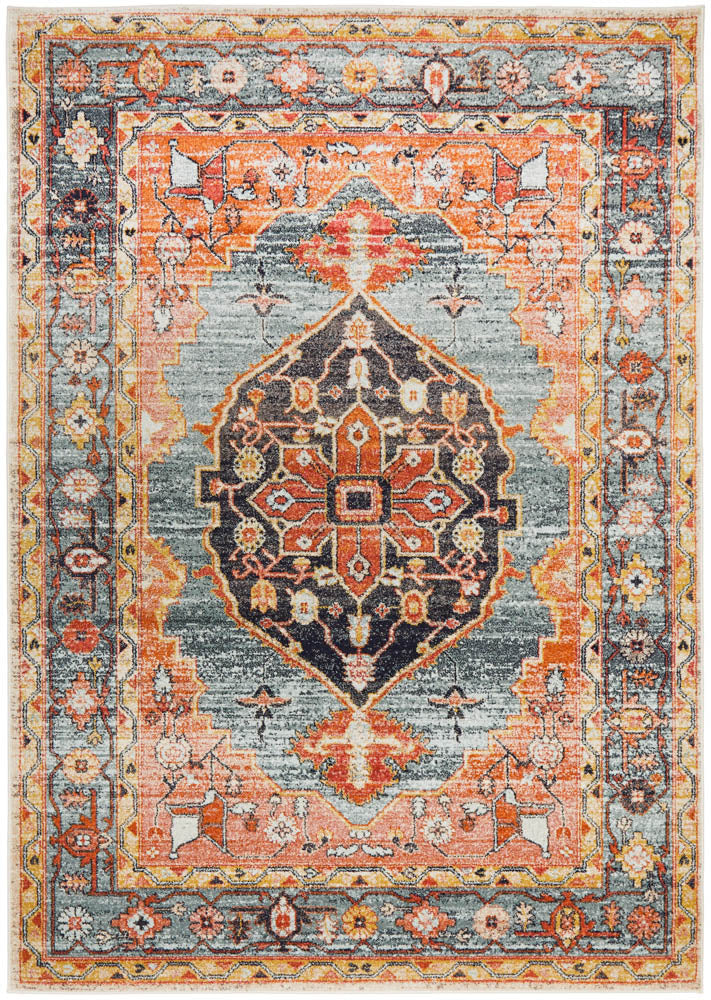 Hot Sale! Legacy 862 Rust Floral and Medallion Polypropylene Floor Rug