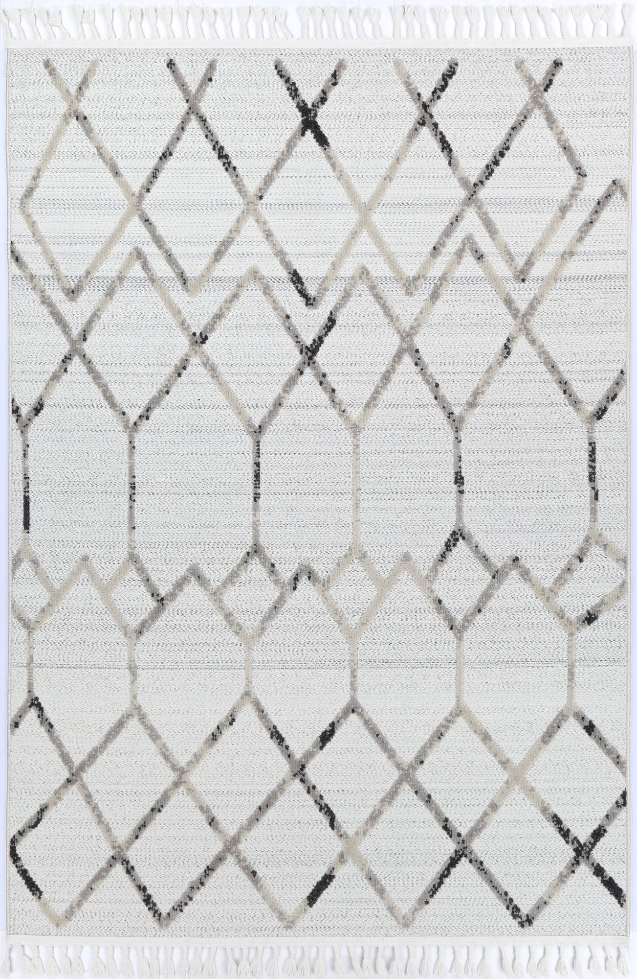 Hot! Nefeli Grey Diamond Polypropylene Rug